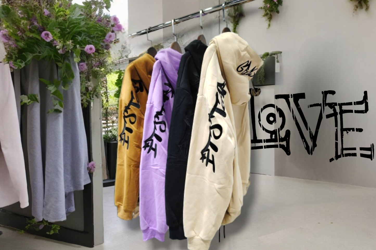 Dual Crop or Drop hoodie