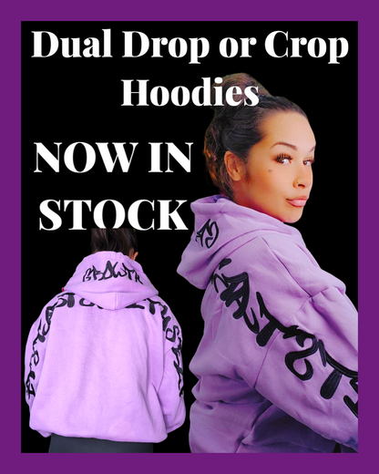 Dual Crop or Drop hoodie