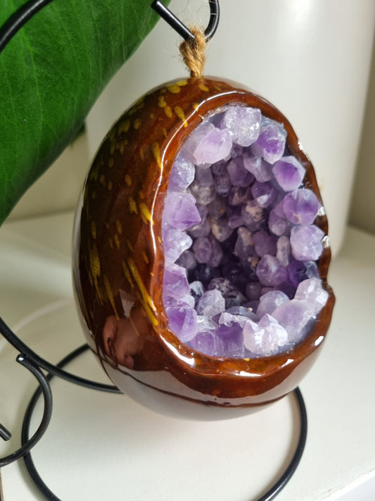 Amethyst Geode Lamps