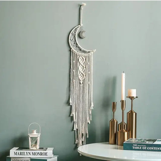 Macrame Moon Hangers